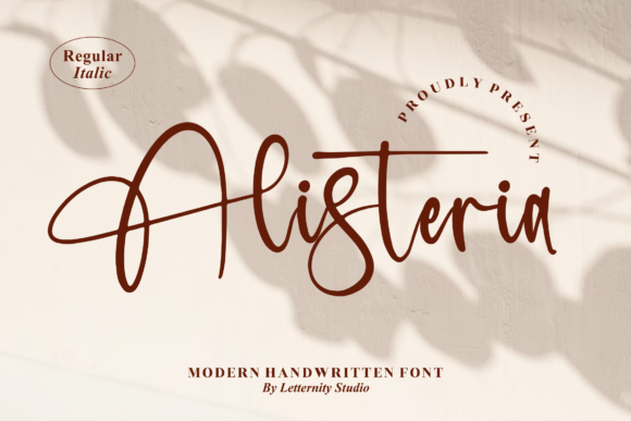 Alisteria: A Premium Script Typeface for Web Design
