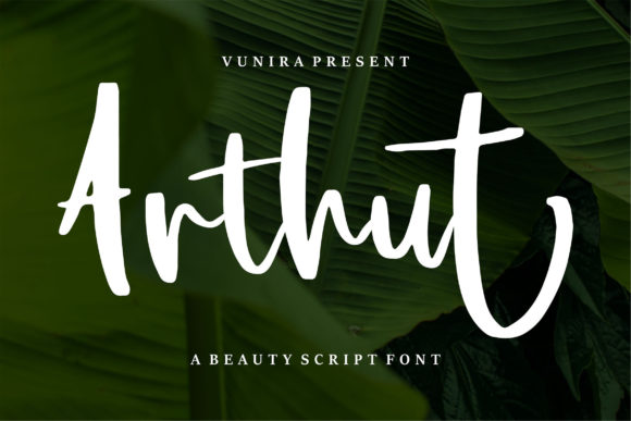 Arthut: A Handwritten Font for Authentic Editorial Design