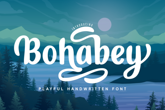 Bohabey: A Playful Handwritten Font for Editorial Design