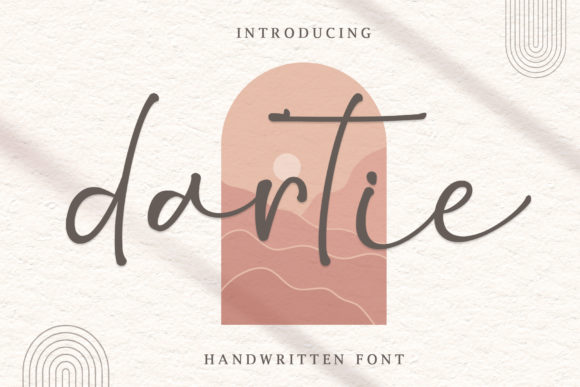 Dartie: A Playful Script Font for Editorial Design