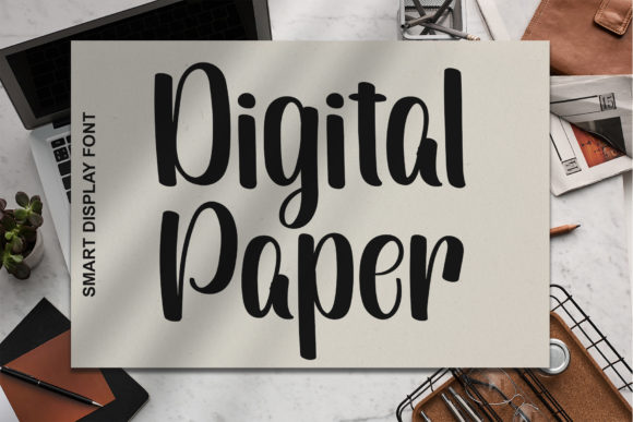 Digital Paper: A Cute Handwritten Font for Branding