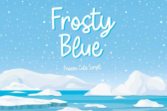 Frosty Blue: A Friendly Handwritten Font for Branding