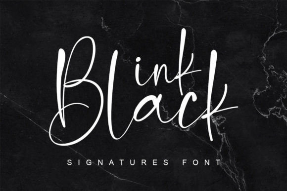 Ink Black: An Elegant Script Font for Crafters