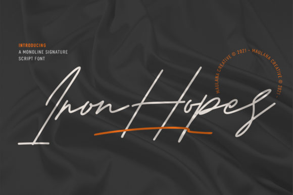 Iron Hopes: A Premium Script Font for Campaigns