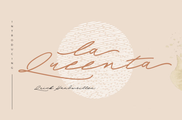 La Queenta: A Graceful Script Font for Small Business Branding