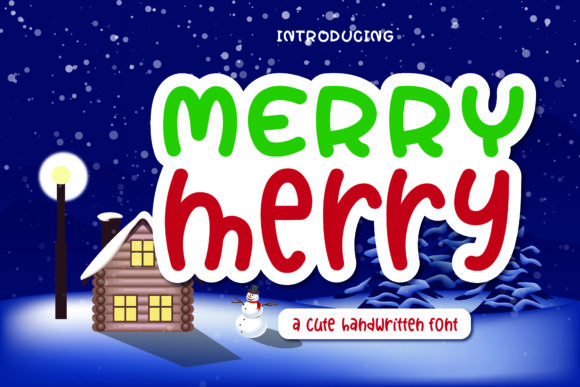 Merry Merry: A Handwritten Font for Editorial Design