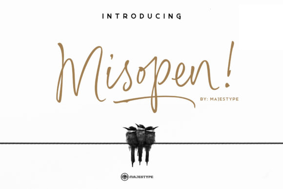 Misopen: A Playful Script Font for Campaigns