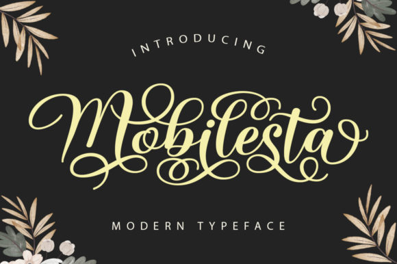 Mobilesta: A Luxury Script Font for Handmade Creators