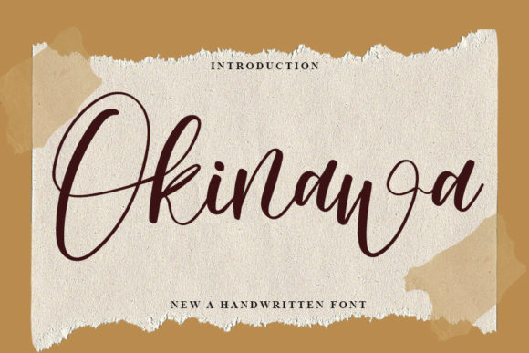 Okinawa: A Modern Script Font for Web Design