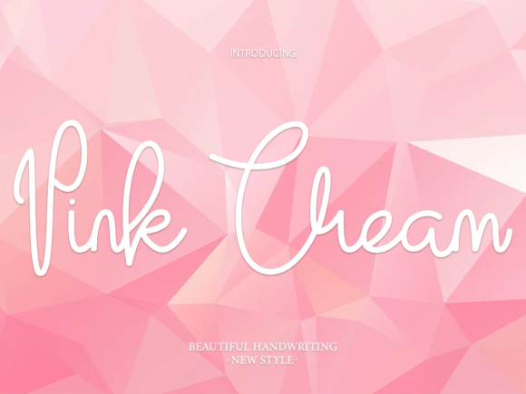 Pink Cream: A Trendy Script Font for Bold Branding