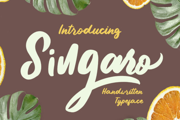 Singaro: A Romantic Handwritten Font for Editorial Design