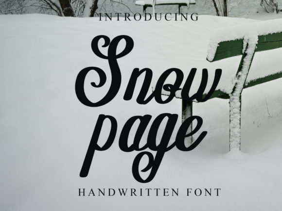 Snow Page: A Romantic Handwritten Font for Campaigns