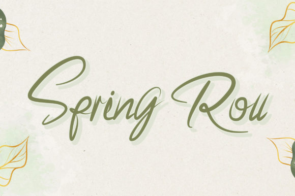 Spring Roll: A Handwritten Font for Modern Web Design