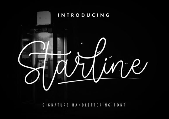Starline Signature: A Premium Script Font for Web Design