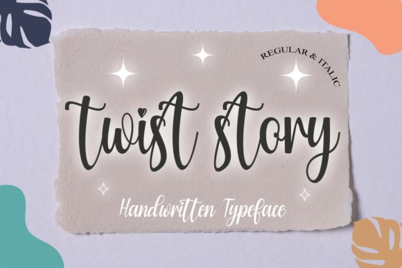Twist Story: A Playful Script Font for Editorial Design